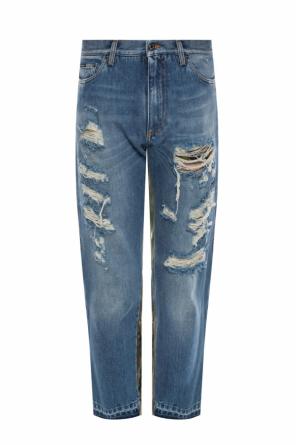 Fabric-trimmed jeans, zdjęcie 1 Fabric-trimmed jeans od Dolce & Gabbana